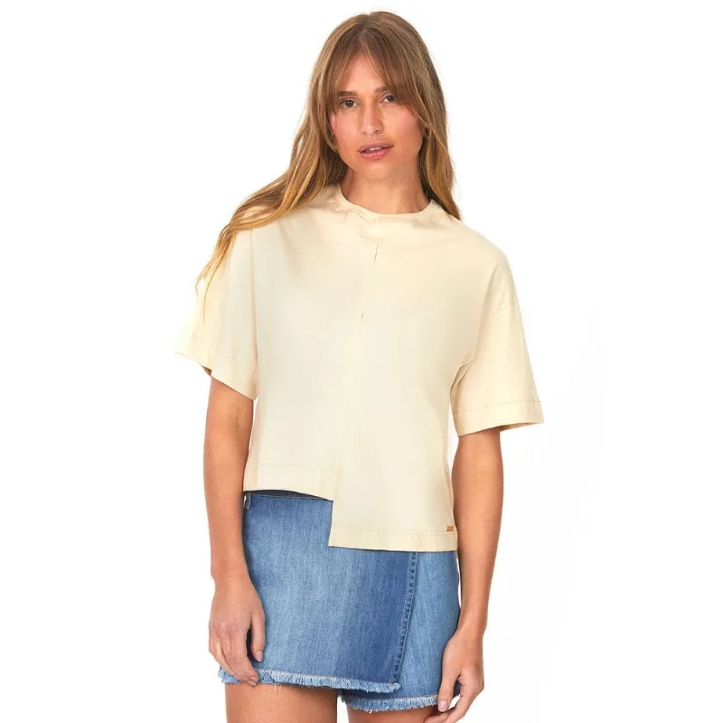 Camiseta Assimétrica Bege Claro Polo Wear GG