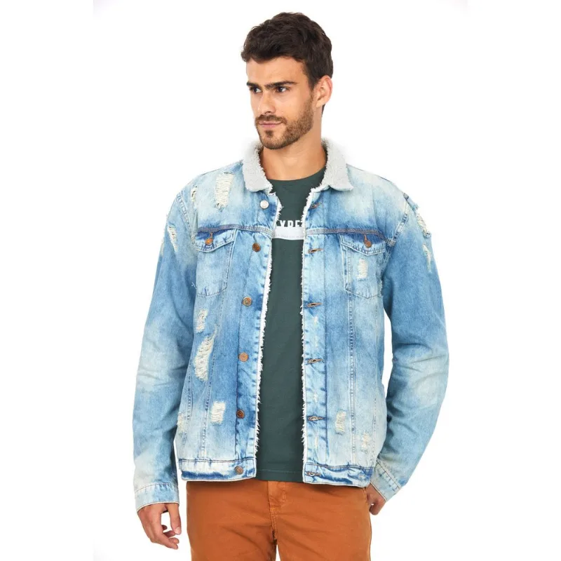 Jaqueta Masculina Carneiro Polo Wear Jeans Claro G