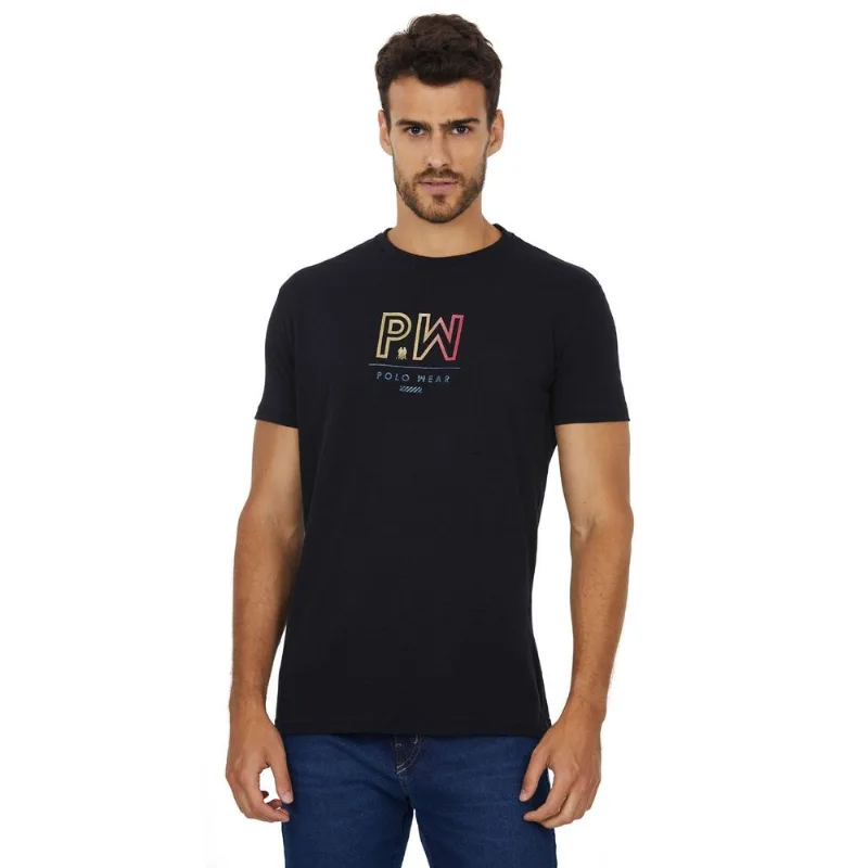 Camiseta Estampada Polo Wear Preto M