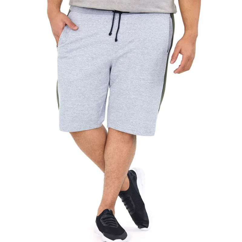 Bermuda Moletom Masculina Polo Wear Mescla Claro Cinza G5