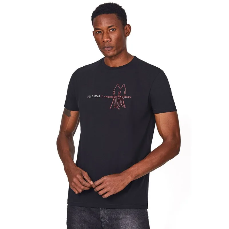 Camiseta Clothing Design Polo Wear Preto P