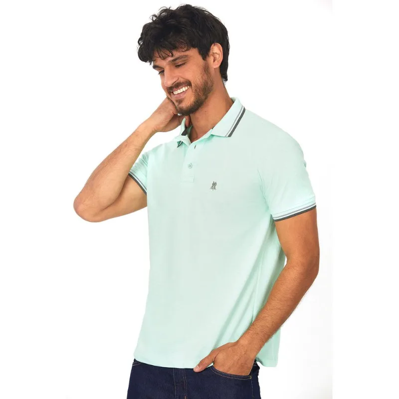 Polo Basica Filete Piquet Verde Médio Polo Wear G