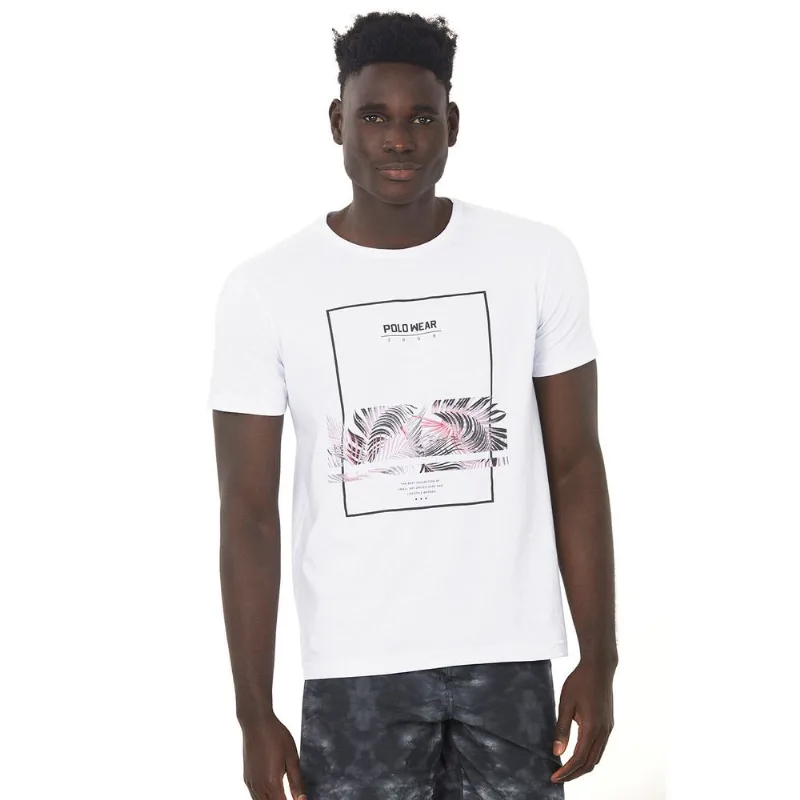Camiseta Estampada Branco Polo Wear G