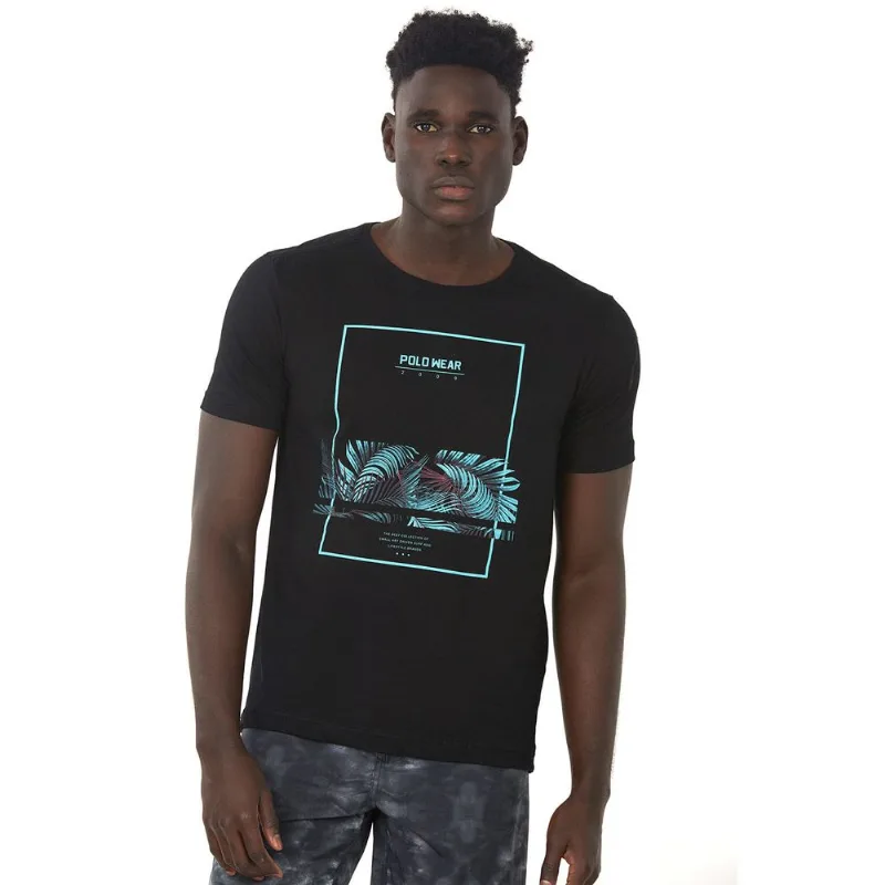 Camiseta Estampada Preto Polo Wear M