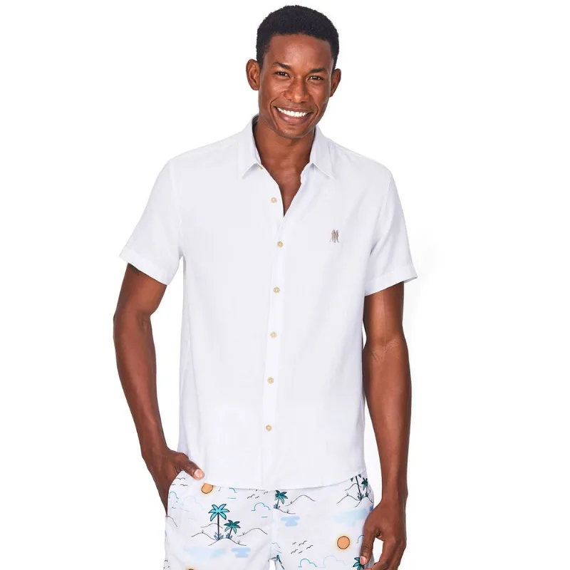 Camisa Viscolinho Polo Wear Branco G1