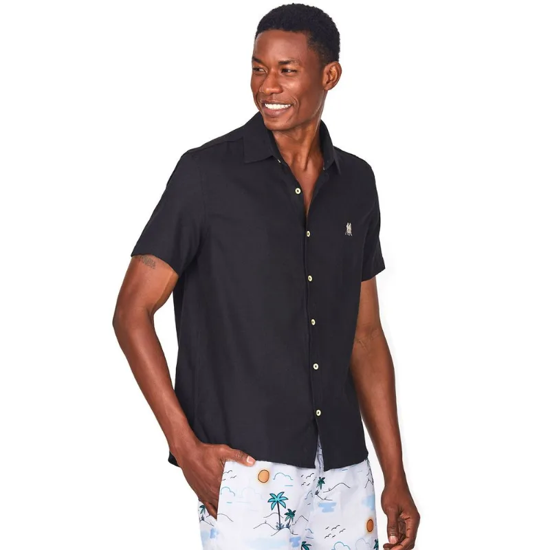 Camisa Viscolinho Polo Wear Preto P