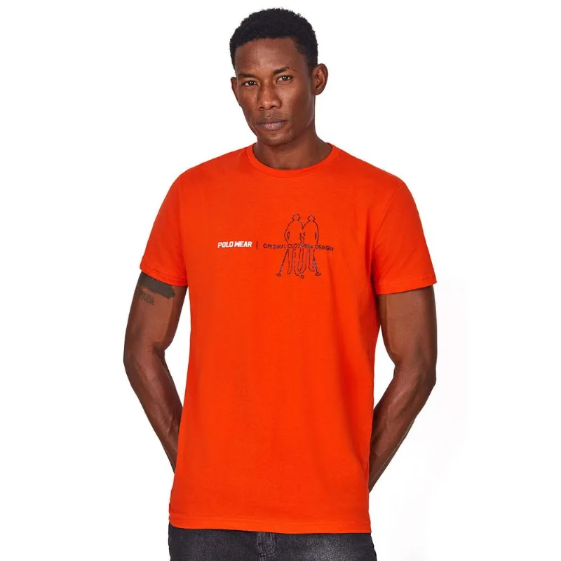 Camiseta Clothing Design Polo Wear Vermelho Médio G