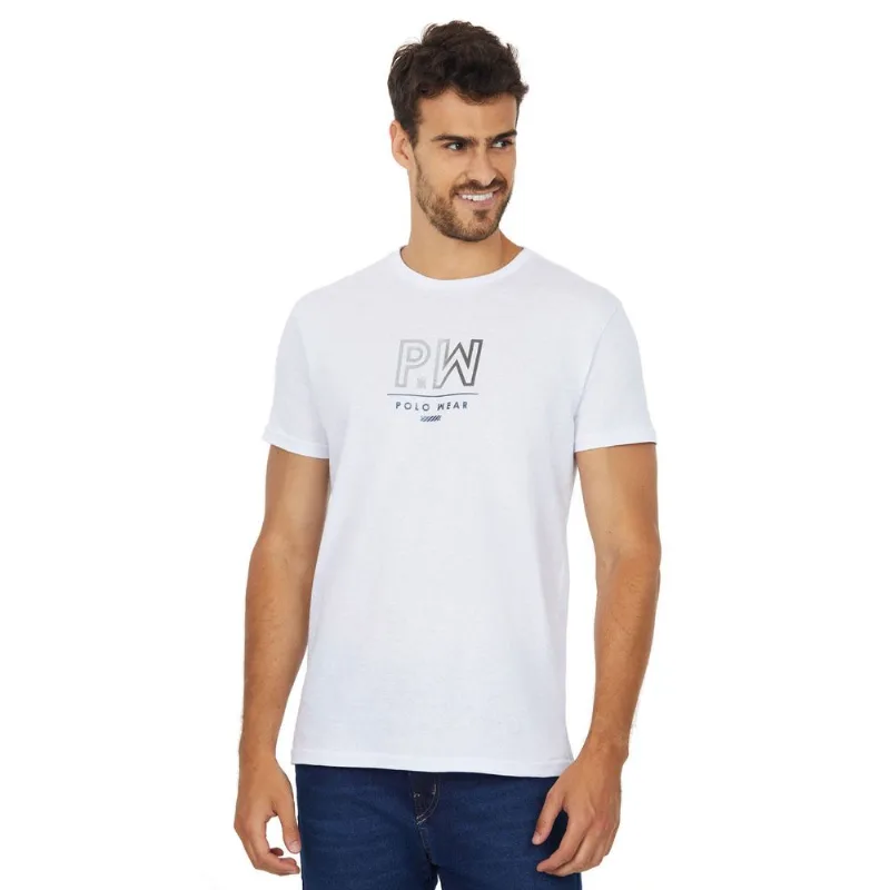 Camiseta Estampada Polo Wear Branco P