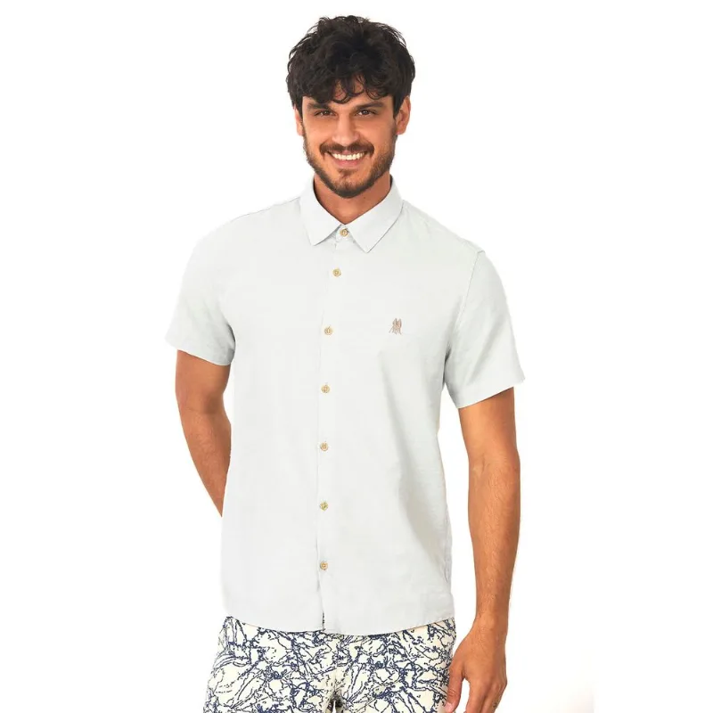 Camisa Viscolinho Polo Wear Off White Branco G