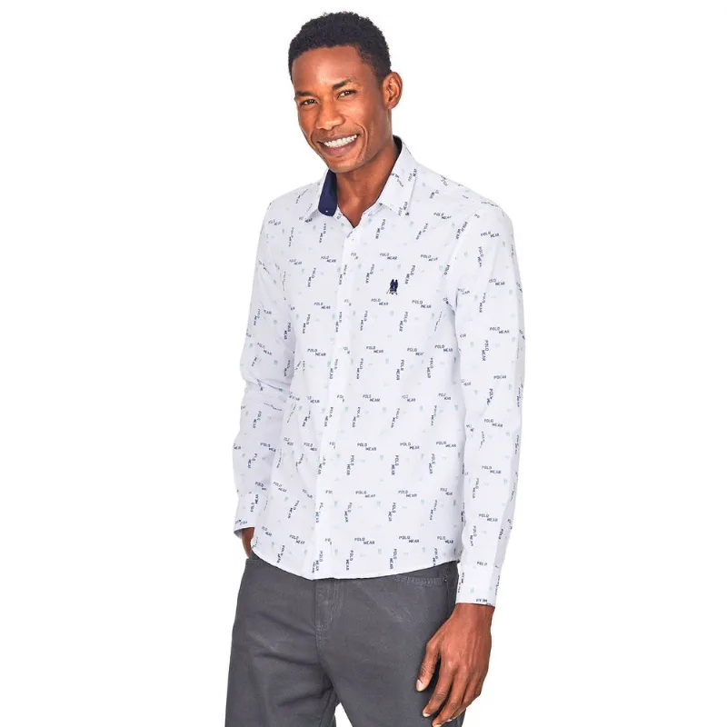 Camisa Manga Longa Polo Wear Branco G1