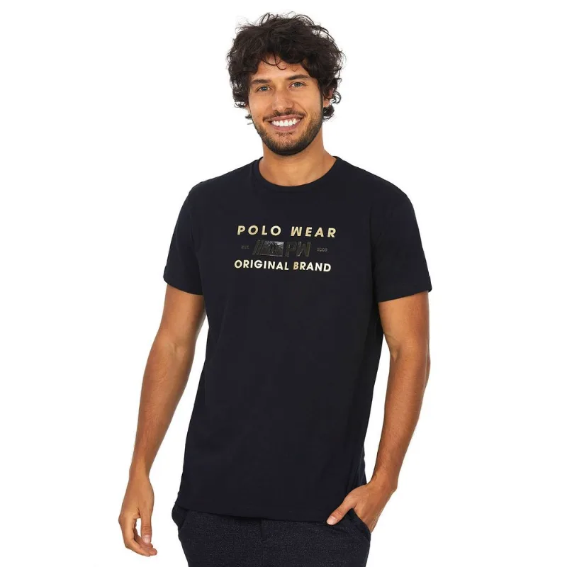 Camiseta Estampada Polo Wear Preto G