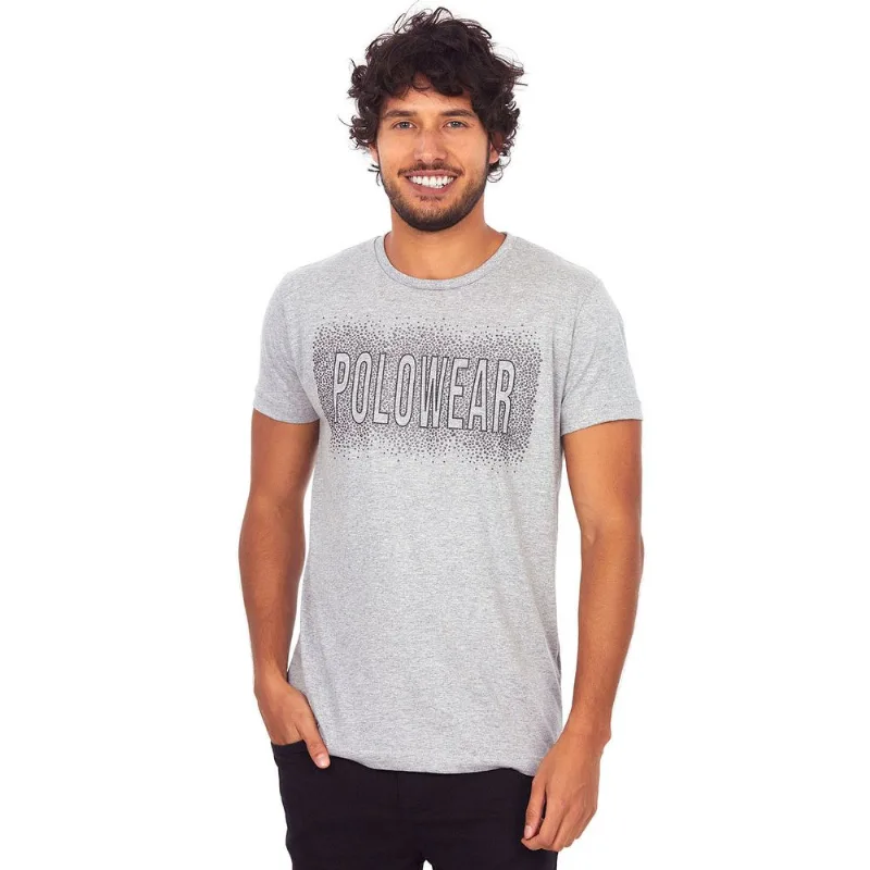 Camiseta Especial Mescla Médio Polo Wear Cinza P
