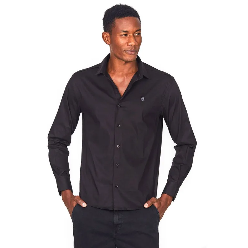 Camisa Fit Cambraia Color Polo Wear Preto G
