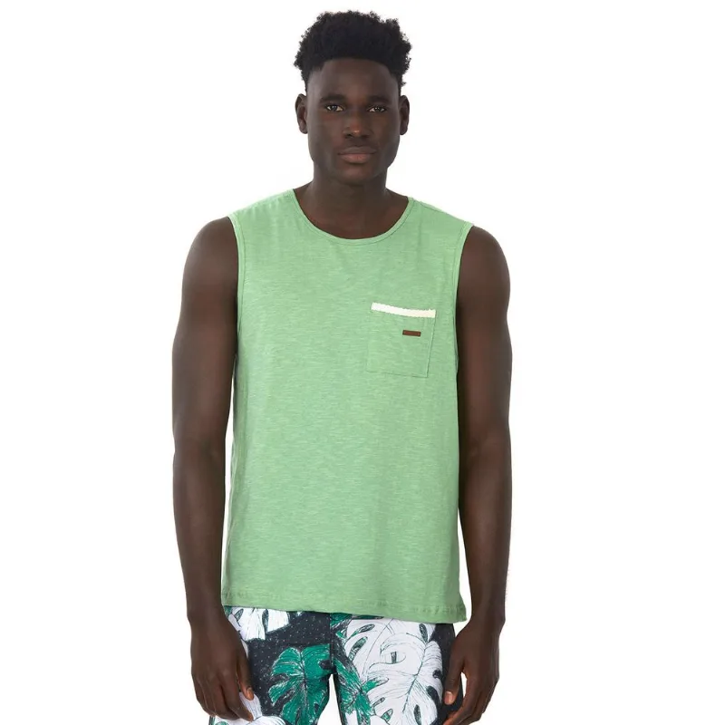 Regata Com Bolso Masculina Verde Médio Polo Wear GG
