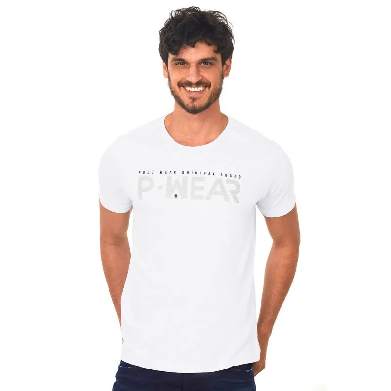 Camiseta Estampada Branco Polo Wear G