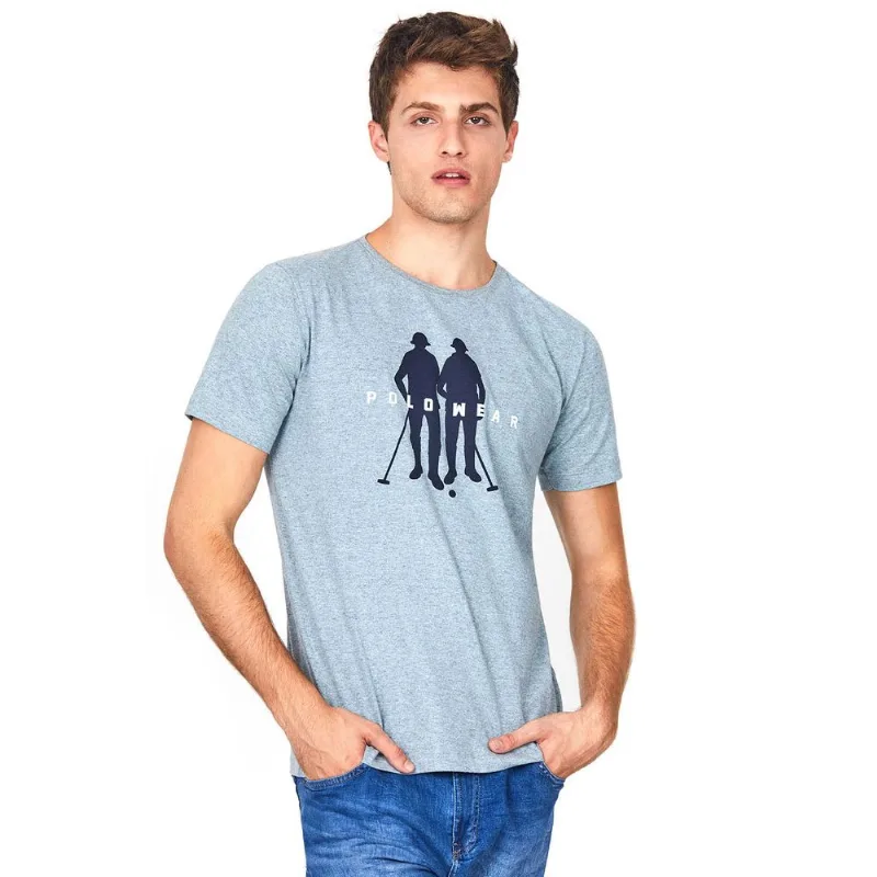Camiseta Estampada Azul Claro Polo Wear GG