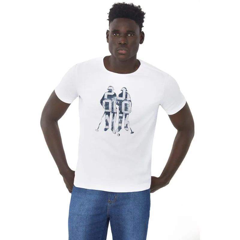 Camiseta Estampada Branco Polo Wear GG