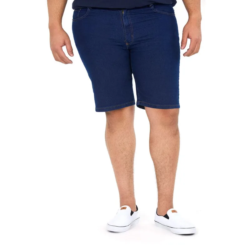 Bermuda Masculina Basica Over Jeans Escuro Polo Wear 50