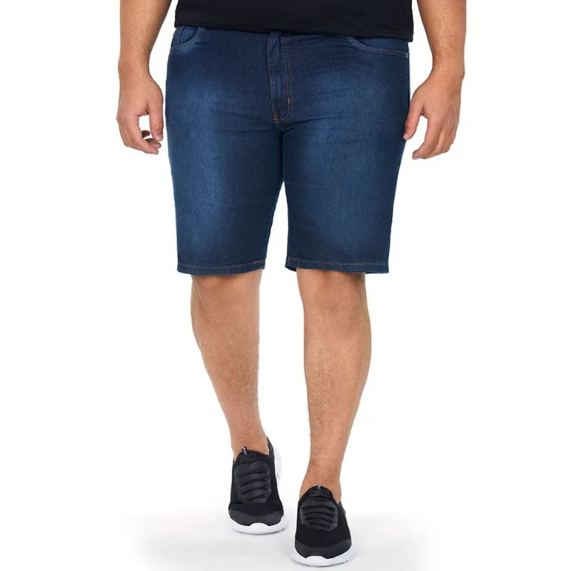 Bermuda Masculina Basica Over Jeans Escuro Polo Wear 54