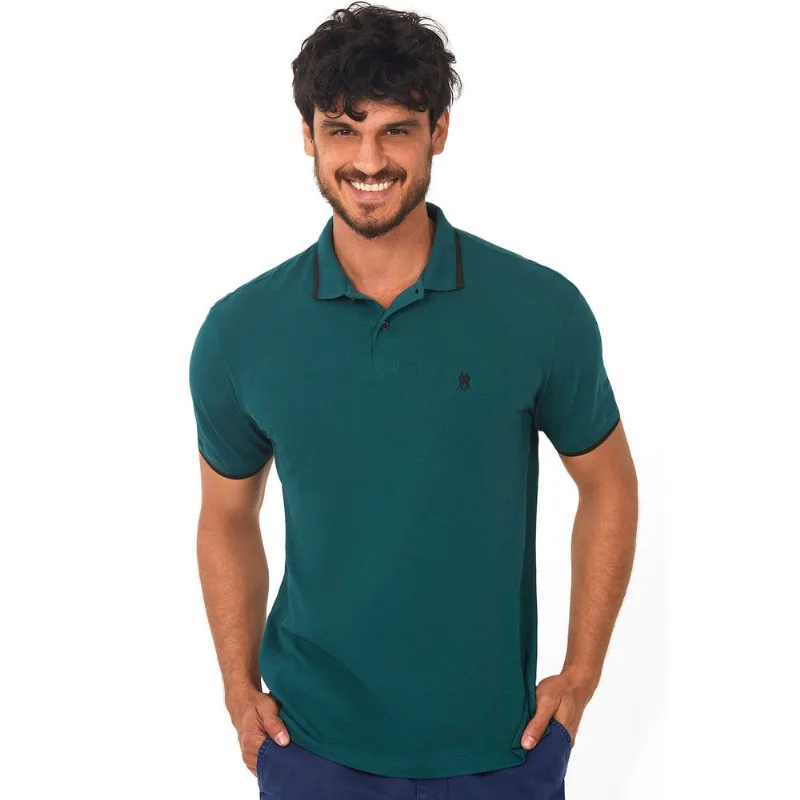 Polo Filete Piquet Verde Médio Polo Wear GG