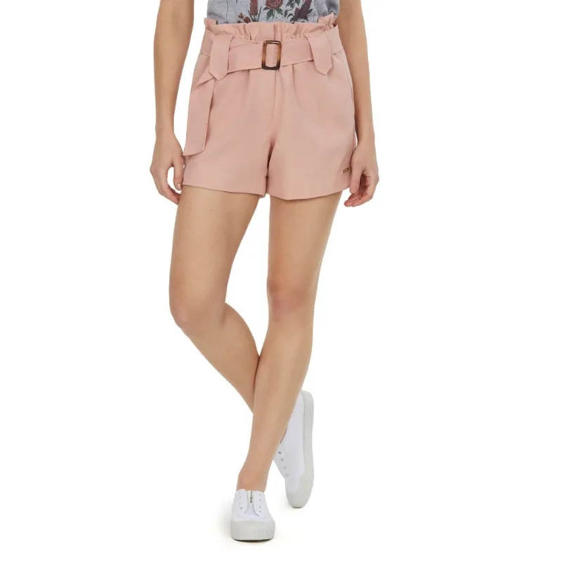 Shorts Cintura Alta Polo Wear Rosa Claro G