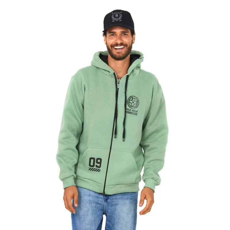 Blusa Moletom Polo Wear Verde Claro G