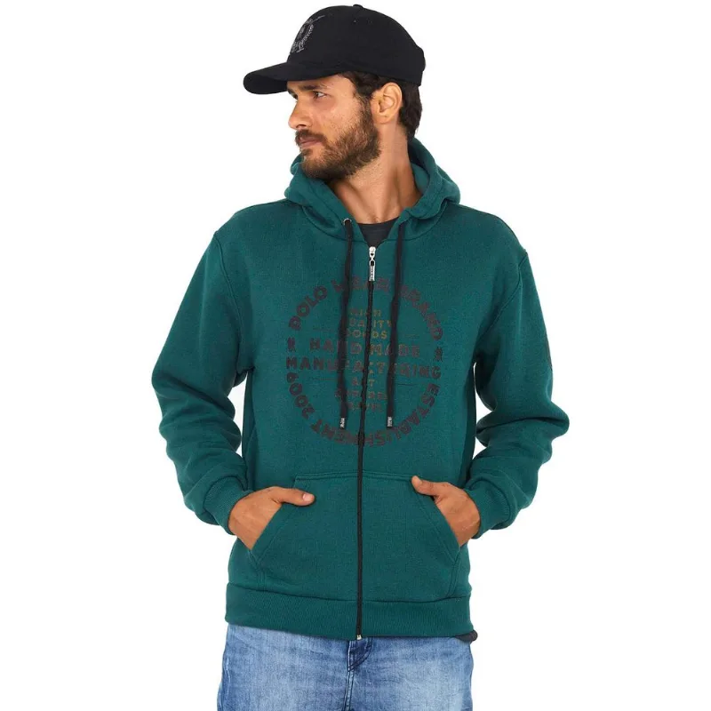 Blusa Moletom Polo Wear Verde Médio G