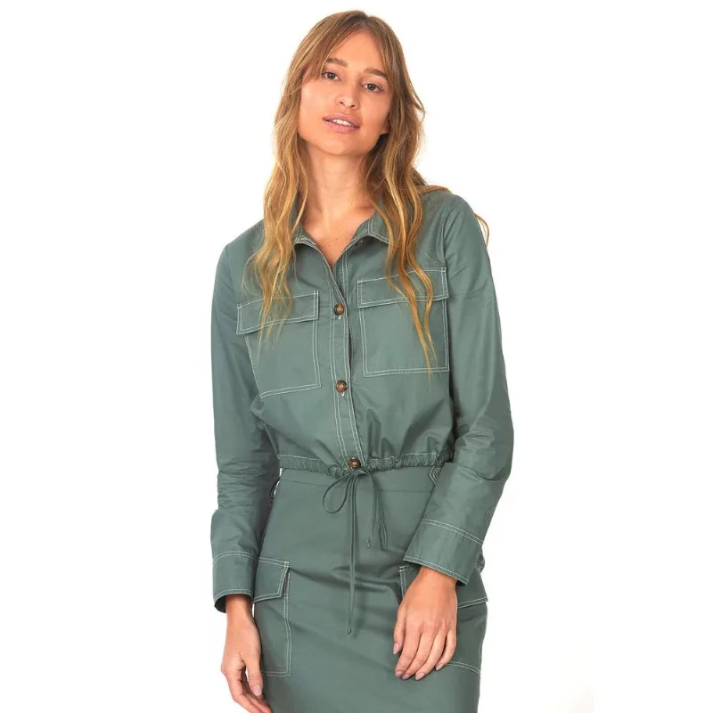 Jaqueta Pespontada Polo Wear Verde Médio PP