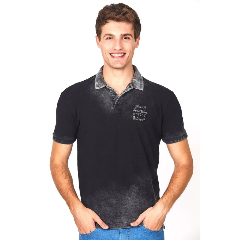 Polo Piquet Tinturada Polo Wear Preto G