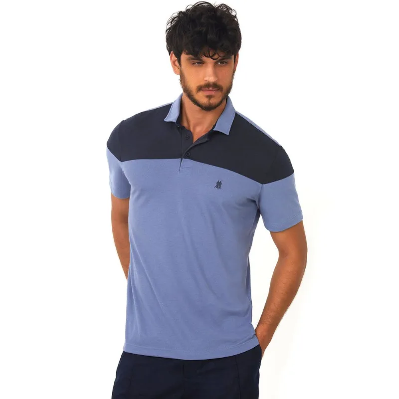 Polo Recorte Azul Médio Polo Wear GG