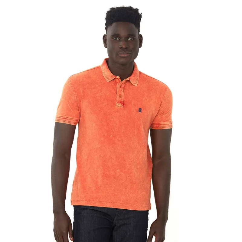 Polo Piquet Tinturada Laranja Médio Polo Wear GG