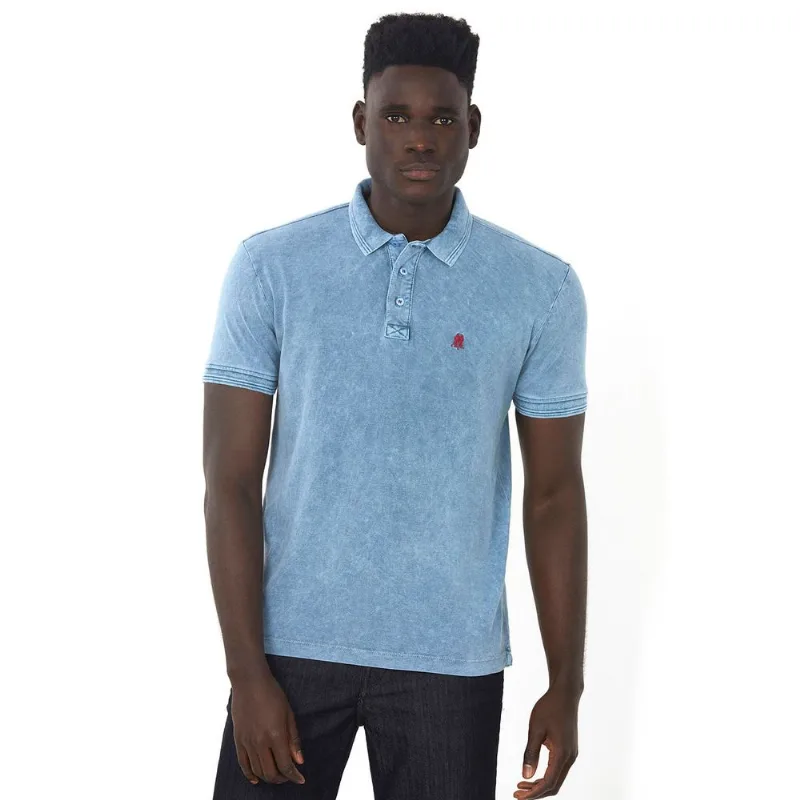 Polo Piquet Tinturada Azul Médio Polo Wear GG