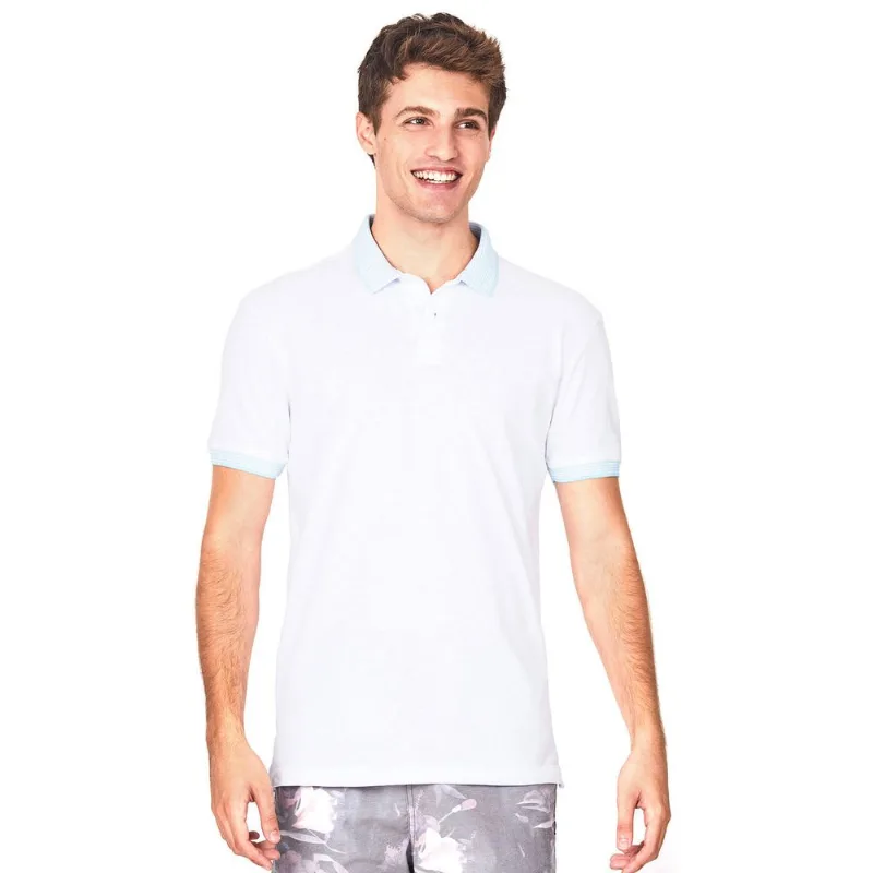 Polo Piquet Com Elastano Polo Wear Branco G