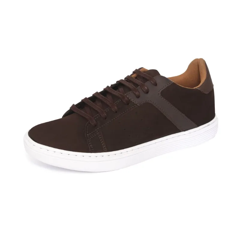 Sapatênis Couro Casual Polo Wear 118026 Marrom 43