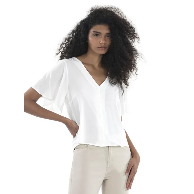 Blusa Gola V Off White Polo Wear 135202 Branco G