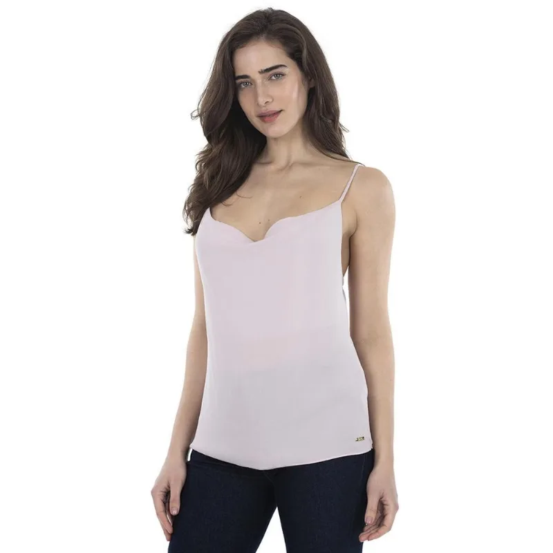 Blusa Alça Chifon Rosa Polo Wear 135916 GG