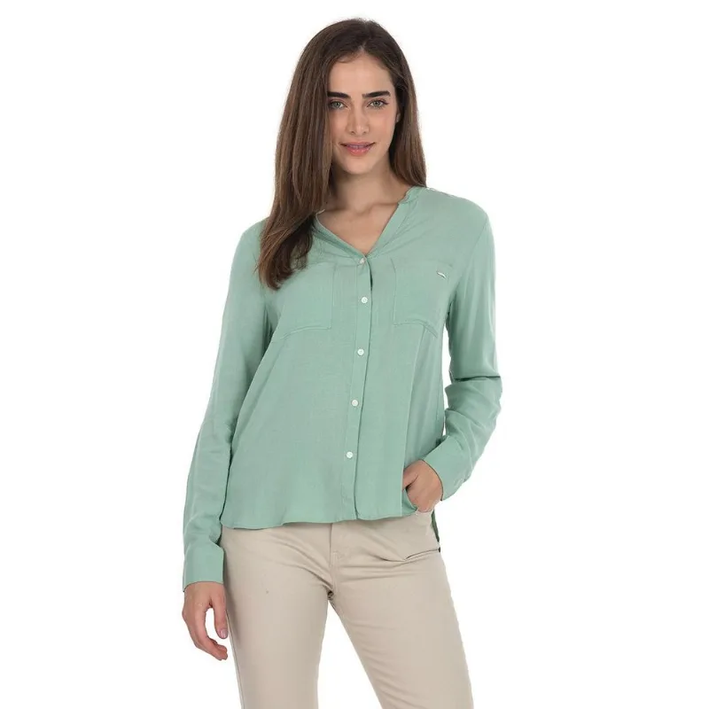 Camisa Manga Longa Verde Polo Wear 137784 M