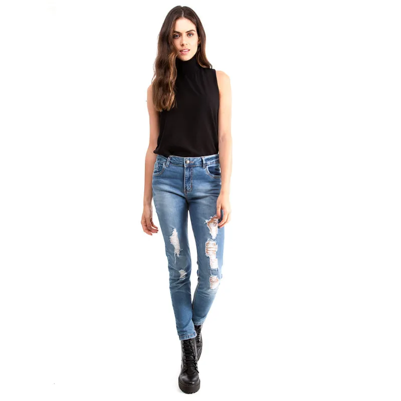 Calça Jeans Feminina 3 Polo Wear 44