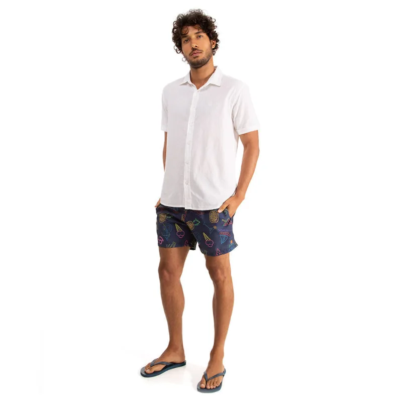 Camisa Lisa Masculina Polo Wear Bege 2