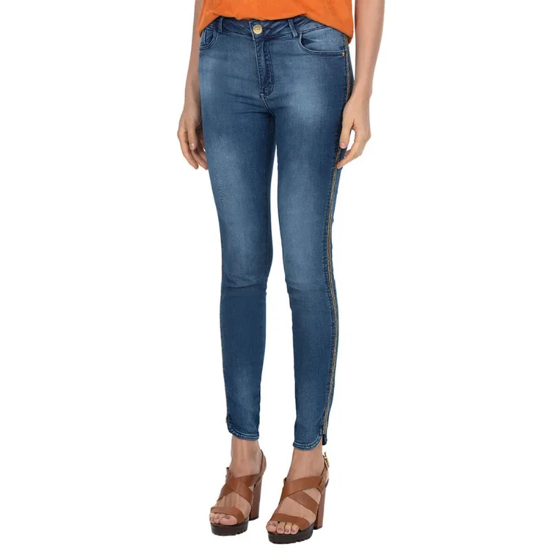 Calça Cropped Feminina Polo Wear Jeans Médio 74964-033 44