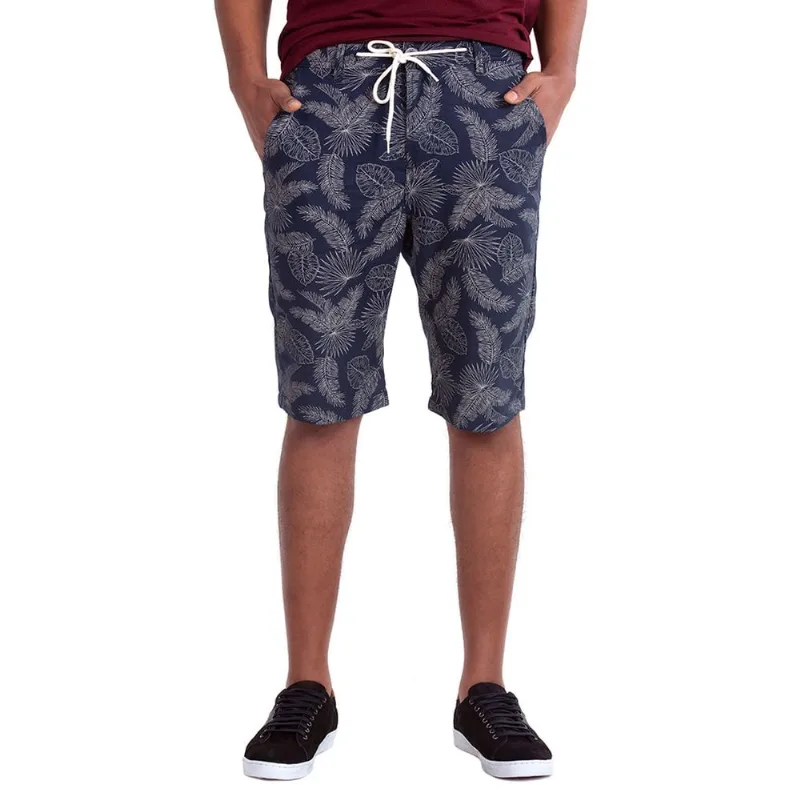 Bermuda Alfaiataria Barra Virada Polo Wear Azul Marinho 46