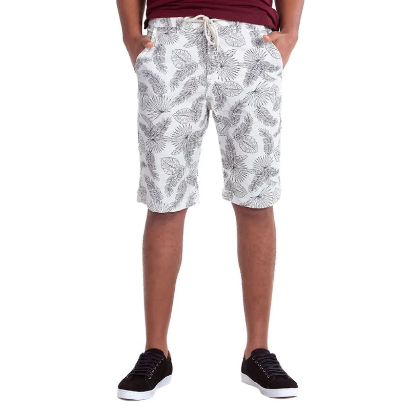 Bermuda Alfaiataria Barra Virada Polo Wear Branco 40