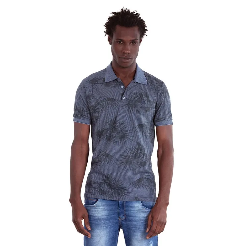 Polo Jacquard Polo Wear 76047 Azul Escuro M