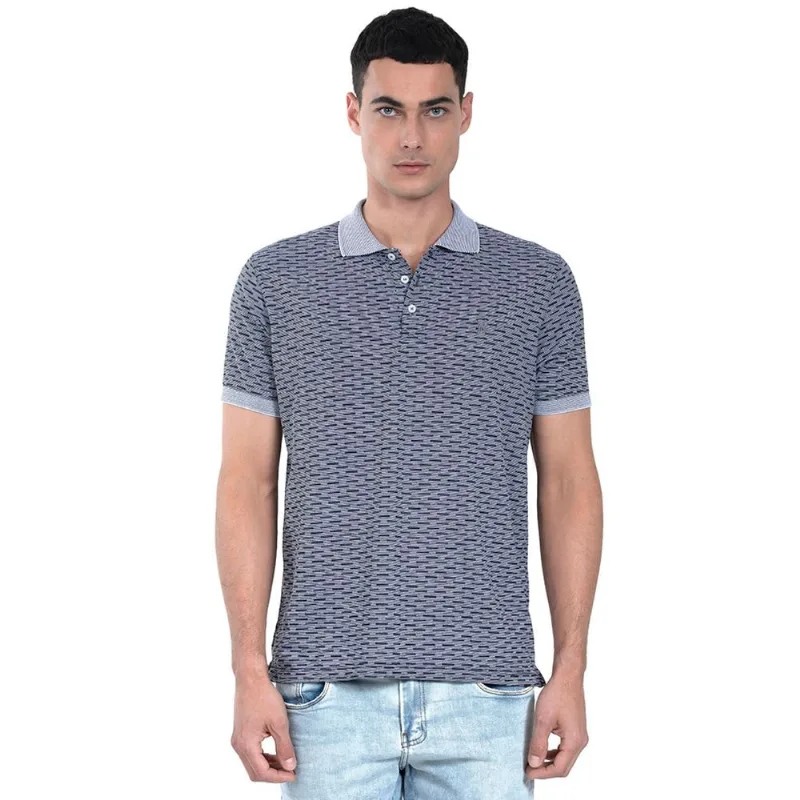 Polo Malha Estampada Polo Wear 76049 Preto G