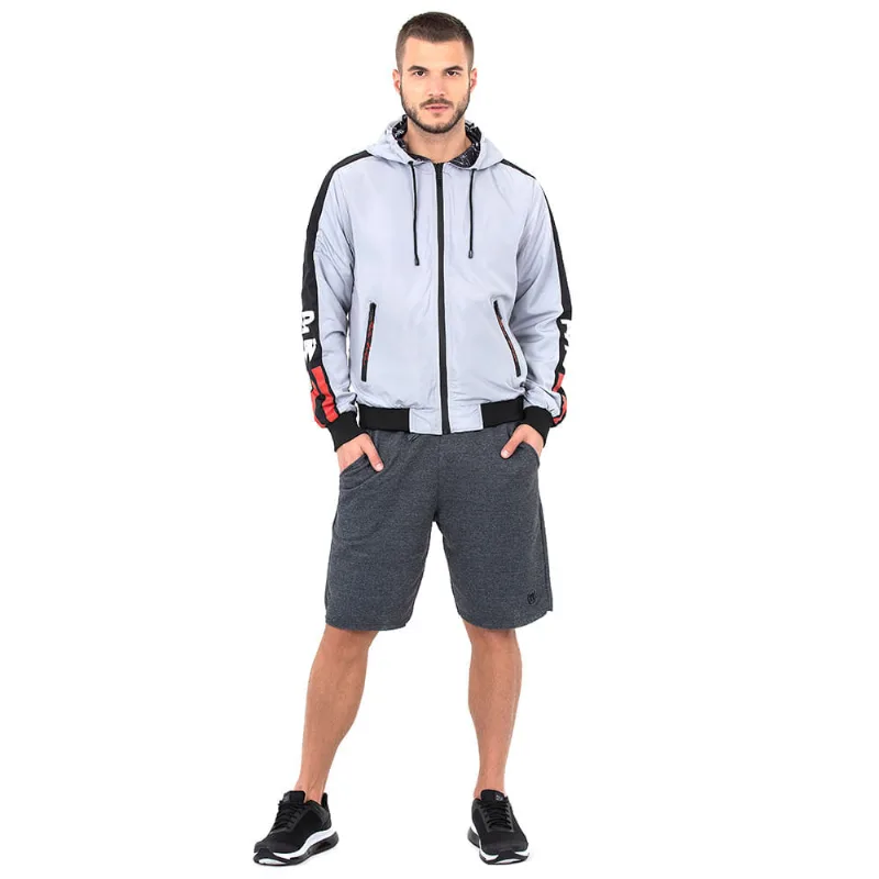 Jaqueta Nylon Dupla Face Masculina Polo Wear 2 Cinza Claro M