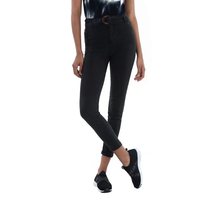 Calça Feminina Jeans Skinny Color Preto Polo Wear 77971 46
