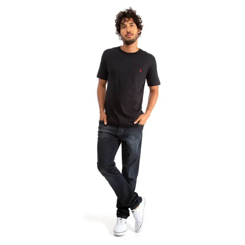 Camiseta Básica Bordada Polo Wear Preto Camiseta Básica Bordada Polo Wear Branco GG