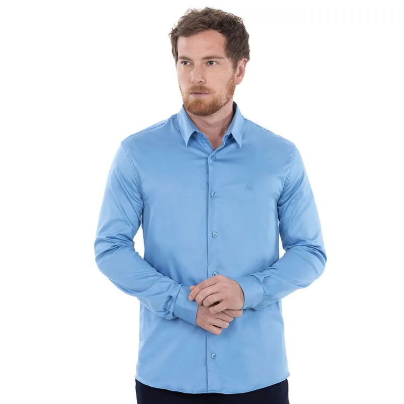 Camisa Social 2 Polo Wear Azul 3