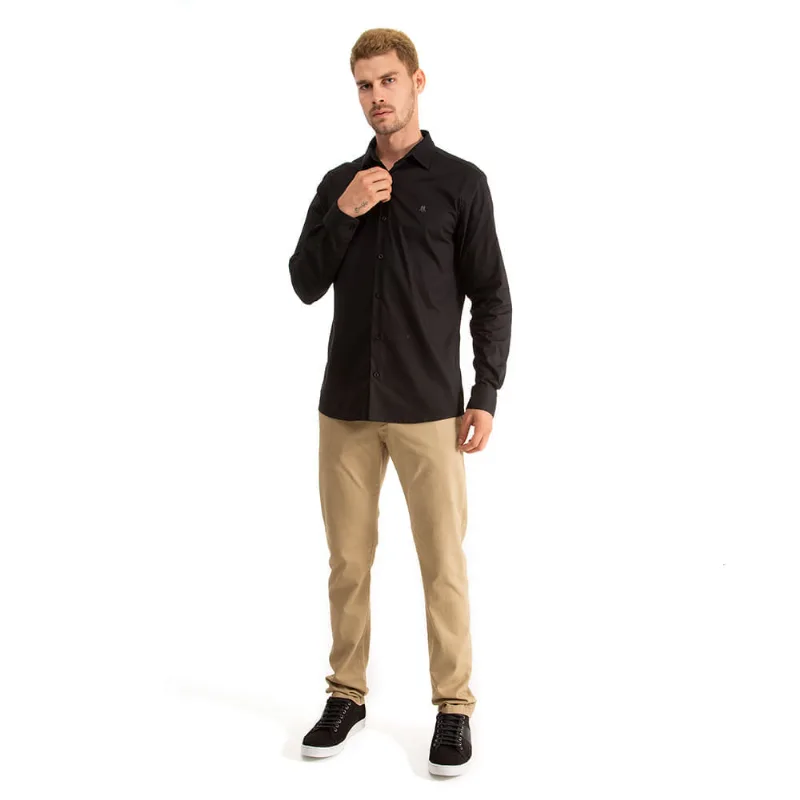 Camisa Me Masculina Polo Wear Preto 6