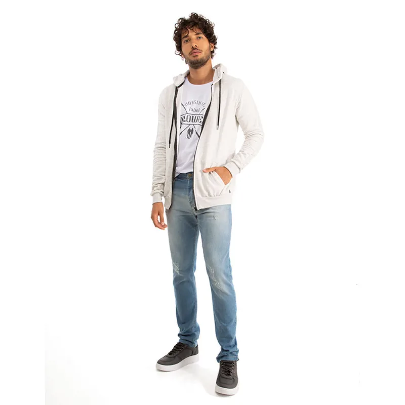 Blusa Moletom Polo Wear Cinza P
